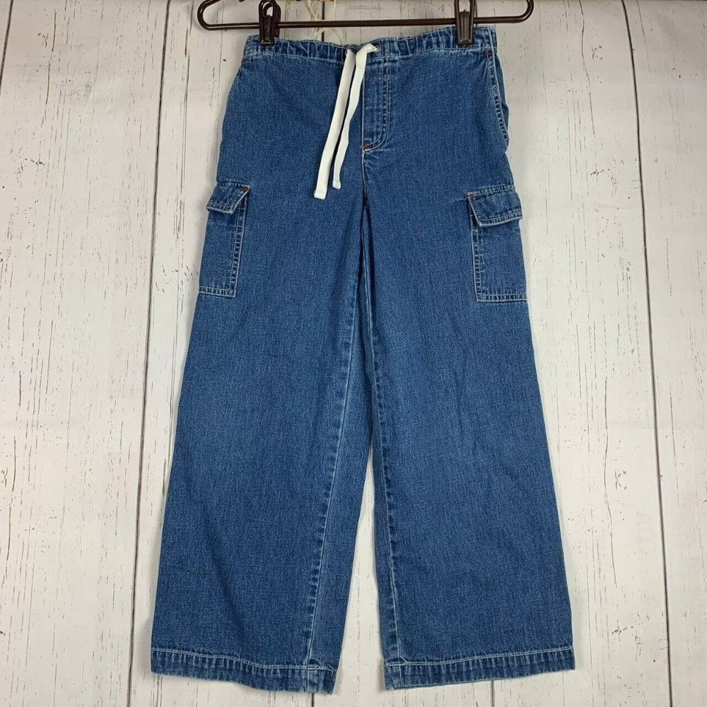 GAP 7 Cargo Stretch Blue‎ Jeans Pants Denim Women
